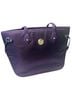 JOY Purple Leather Tote One size - photo 1