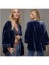 Anthropologie 75% Viscose 25% Nylon 100% Viscose Blue Kimono Size XL - photo 3