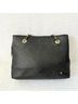 Bally 100% Leather Solid Black Gold Shoulder Bag One size - photo 3