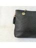 Bally 100% Leather Solid Black Gold Shoulder Bag One size - photo 14