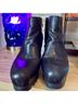 Ash 100% Leather Black Ankle Boots Size 8 - photo 4