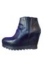 Ash 100% Leather Black Ankle Boots Size 8 - photo 1