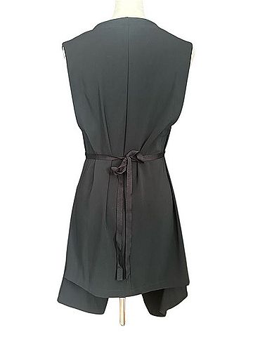 Porto Asymmetrical Structured Wrap Vest Mini Dress Casual Dress (view 2)