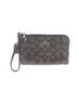 Coach Solid Gray Black Wristlet One size - photo 1