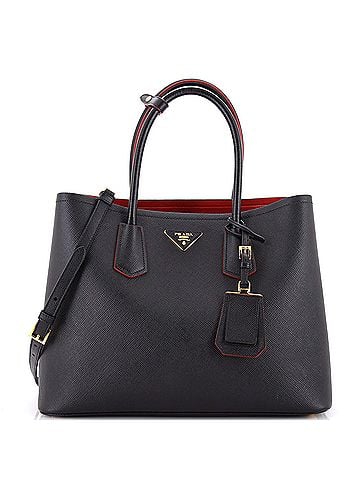 Prada Cuir Double Tote Saffiano Leather Medium (view 1)