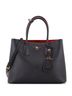 Prada 100% Leather Black Cuir Double Tote Saffiano Leather Medium One size - photo 1