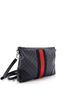 Gucci 100% Coatead Canvas Black Web Zip Flat Messenger GG Coated Canvas Medium One size - photo 3