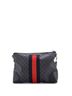 Gucci 100% Coatead Canvas Black Web Zip Flat Messenger GG Coated Canvas Medium One size - photo 4