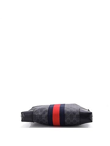 Gucci Web Zip Flat Messenger GG Coated Canvas Medium (view 2)