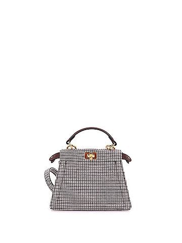 Fendi Peekaboo ISeeU Bag Houndstooth Wool Petite (view 1)