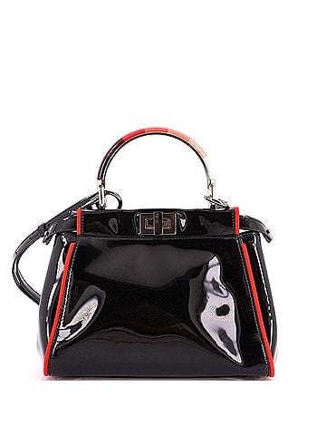 Fendi Resin Handle Peekaboo Bag Patent Mini (view 1)