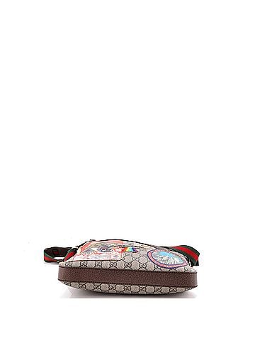 Gucci Courrier Zip Messenger GG Coated Canvas with Applique Medium (view 2)