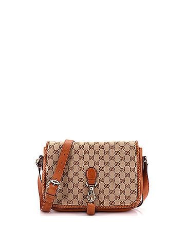 Gucci Marrakech Messenger Bag GG Canvas with Leather Medium (view 1)