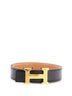 Hermès 100% Leather Black Constance Reversible Belt Leather Medium One size - photo 1
