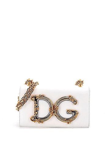 Dolce & Gabbana DG Girls Flap Bag Embellished Leather Mini (view 1)
