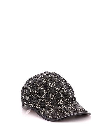 Gucci Baseball Cap GG Denim with Leather (view 2)