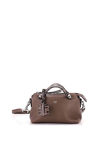 Fendi By The Way Satchel Leather with Zucca Embossed Detail Mini (view 1)