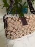 Coach Print Tan Brown Silver Leather Shoulder Bag One size - photo 5