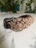 Coach Print Tan Brown Silver Leather Shoulder Bag One size - photo 9