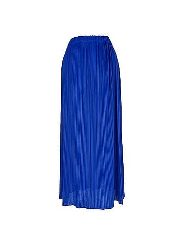 Issey Miyake Issey Miyake Pleats Please Pleated Midi Skirt in Blue Polyester (view 1)