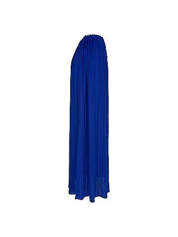 Issey Miyake Issey Miyake Pleats Please Pleated Midi Skirt in Blue Polyester (view 2)