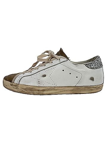 Golden Goose Golden Goose Super-Star Sneakers in White Leather and Suede (view 2)