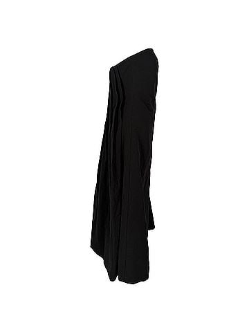 STAUD Staud Kennedy Pleated Back Midi Dress in Black Cotton (view 2)