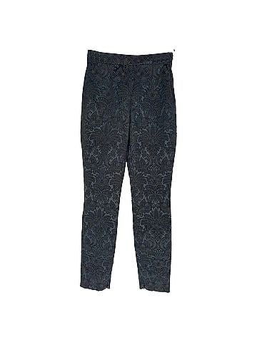 Dolce & Gabbana Dolce &amp; Gabbana Floral Jacquard Trousers in Black Polyester (view 1)
