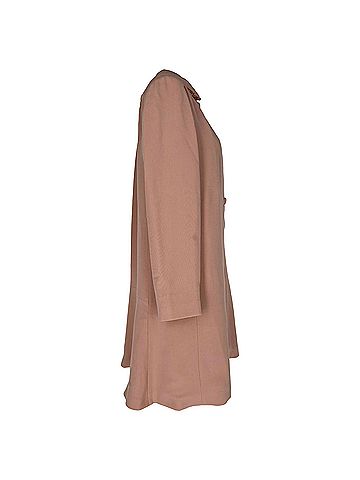 Miu Miu Miu Miu Button-Down Peacoat in Beige Acetate (view 2)