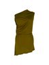 Givenchy 100% Other Green Givenchy Draped One-Shoulder Blouse in Olive Viscose Size 6 - photo 1