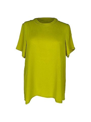 Proenza Schouler Proenza Schouler Crewneck Blouse in Apple Green Acetate (view 1)
