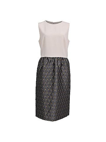 maxmara Max Mara Printed Midi Dress in Multicolor Polyester (view 1)