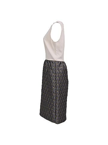 maxmara Max Mara Printed Midi Dress in Multicolor Polyester (view 2)
