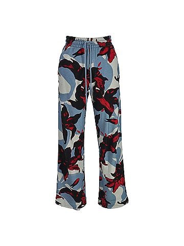 Dries Van Noten Dries Van Noten Wide-Leg Pants in Floral Cotton (view 1)