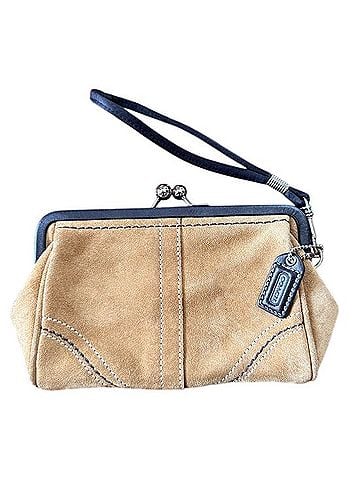 Coach Kiss-Lock Leather Wristlet (view 1)
