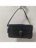 Coach 100% Leather Black Silver Leather Wristlet One size - photo 5