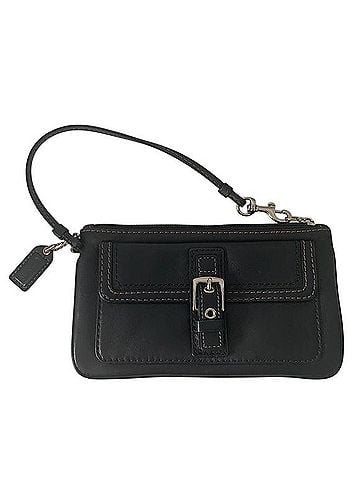 Coach Hampton Leather Wristlet (view 1)