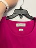 Babaton Pink Short Sleeve Blouse Size S - photo 3