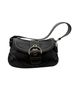 Coach 100% Leather Solid Black Silver Shoulder Bag One size - photo 1