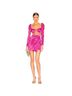 NBD 65% Polyester 31% Nylon 4% Spandex 100% Polyester 95% Polyester 5% Spandex Multi Color Cocktail Dress Size S - photo 1