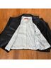 Alice + Olivia 100% Leather Solid Black Leather Jacket Size XS - photo 4