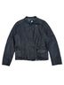 Ohm 100% Leather 100% Cotton Black Leather Jacket Size S - photo 1