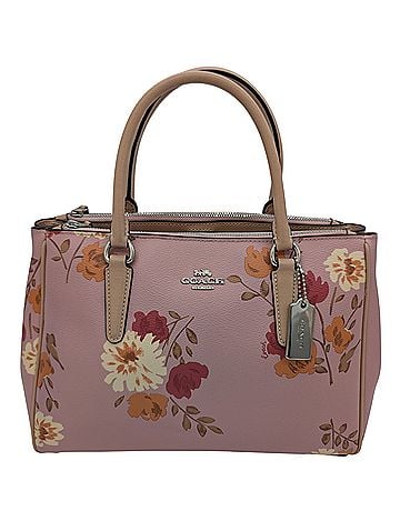 Coach Surrey Carryall Leather Satchel (view 1)