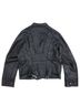 Ohm 100% Leather 100% Cotton Black Leather Jacket Size S - photo 2