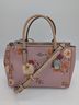 Coach Floral Pink Multi Color Leather Satchel One size - photo 3