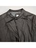 Ohm 100% Leather 100% Cotton Black Leather Jacket Size S - photo 3