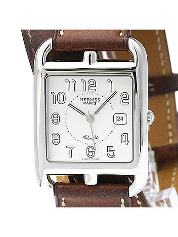 Hermès HERMES Cape Cod Double Tour Steel Automatic Mens Watch CC1.710 Polished (view 1)