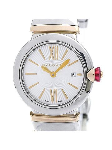 Bvlgari BVLGARI Lvcea 18K Pink Gold Steel Quartz Ladies Watch LUP28SG Polished (view 1)