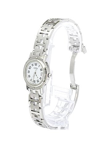 Hermès HERMES Clipper Stainless Steel Quartz Ladies Watch CL4.210 Polished (view 2)