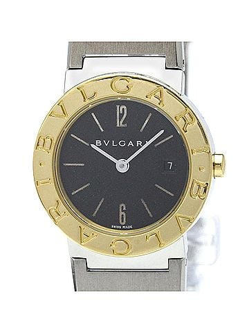 Bvlgari BVLGARI BVLGARI-BVLGARI 18K Gold Steel Ladies Watch BB26SG Polished (view 1)